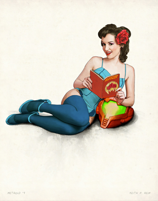 Illustration for article titled Nintendo Games Turned into Edgy, Sexy Pin-Up Pics